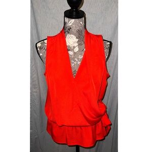 EUC Michael Kors Faux Wrap Blouse, Size M